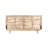 Camiah Acacia Wood Panel Bed, Beige-1825164465