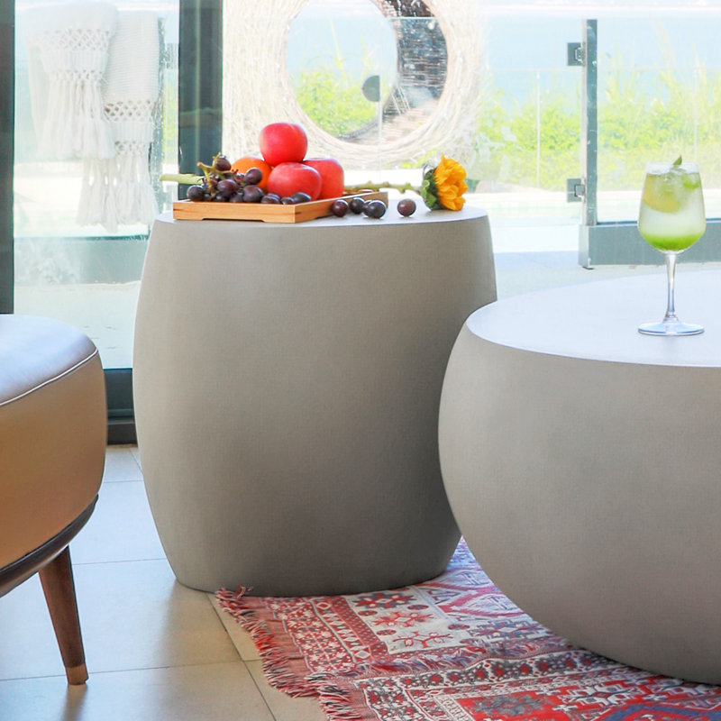 Ikaria GRC Side Table, Space Grey