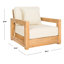 Melrose Teak Outdoor Lounge Chair-1509625999