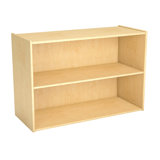 2 Compartment Manufactured Wood Shelving Unit