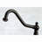 Kingston Brass Restoration Two-Handle 4-Hole Deck Mount Bridge Kitchen Faucet with Brass Side Sprayer-35598749
