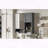 29 x 28 Inch Modern Wall Mounted Medicine Cabinet with Towel Bar - Gray-357846865