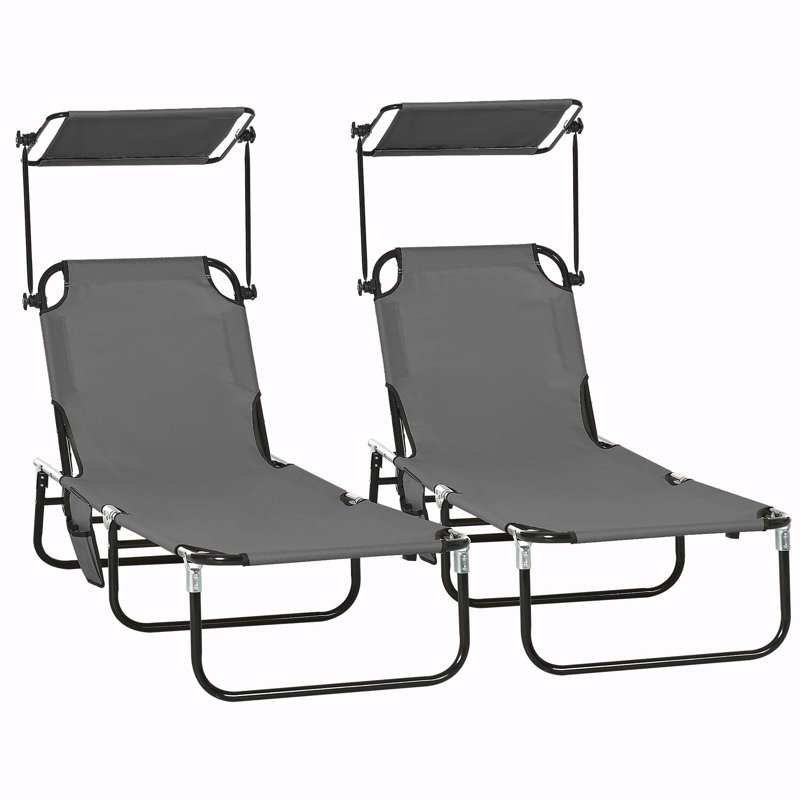 Chaises longues pliantes pour piscine