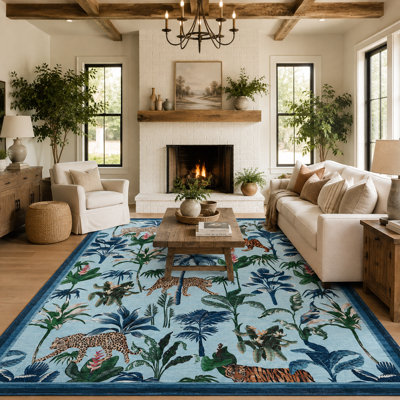Tapis tigre Jungle avec envers antidérapant
