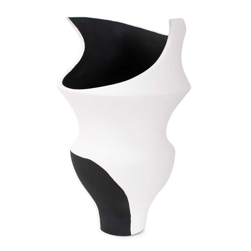 Witta Black and White Vase- Tall