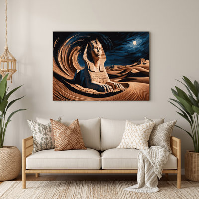 Art mural gris Sci Fi Sphinx
