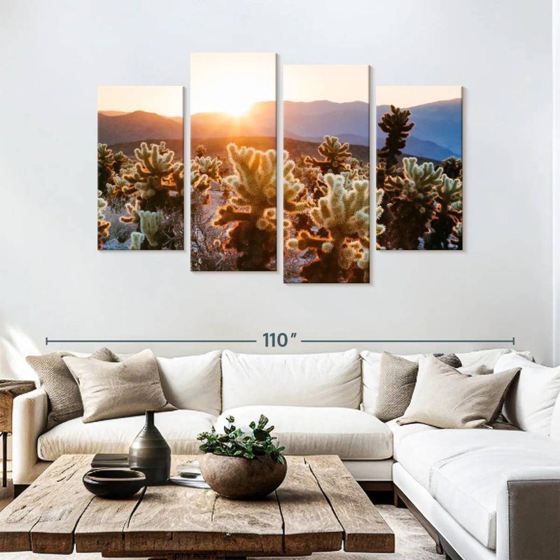 Harnek Cactus Garden, 54" H x 84" W
