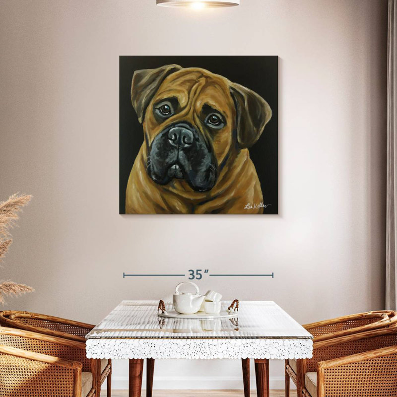 Brampt Bull Mastiff, 16" H x 16" W