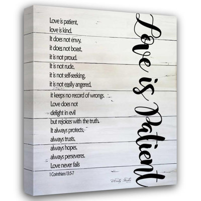 Ophelia & Co. Jacobs, Cindy Gallery, art sur toile tendue: Love is patient
