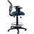 Backed Adjustable Height Ergonomic Lab Stool with Footring Wheels-1335032083