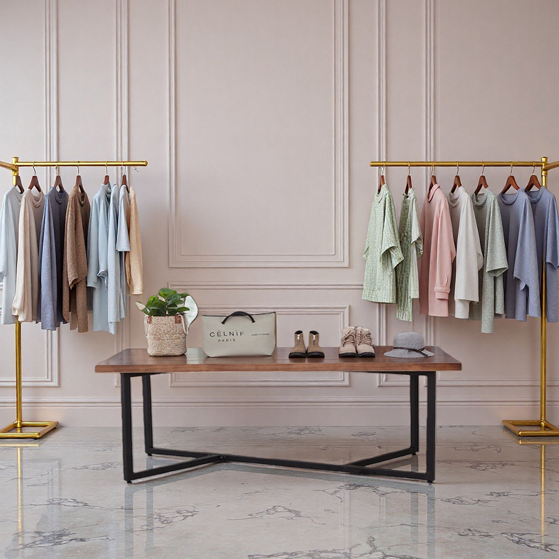 Orren Ellis Simple display table of clothing store - Wayfair Canada