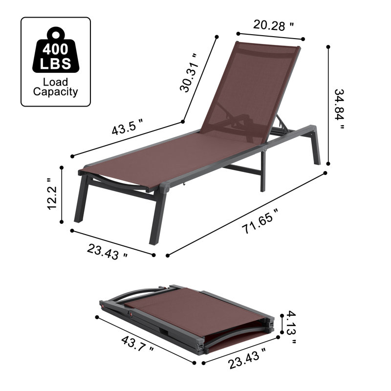 Metal Outdoor Lounge Chair