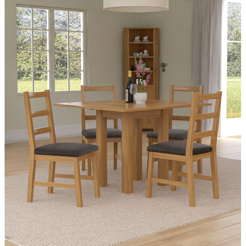 Hatcher 4 - Person Solid Oak Dining Set