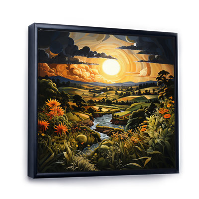 Countryside Pastoral Patchwork IV - Landscapes Canvas Wall Art