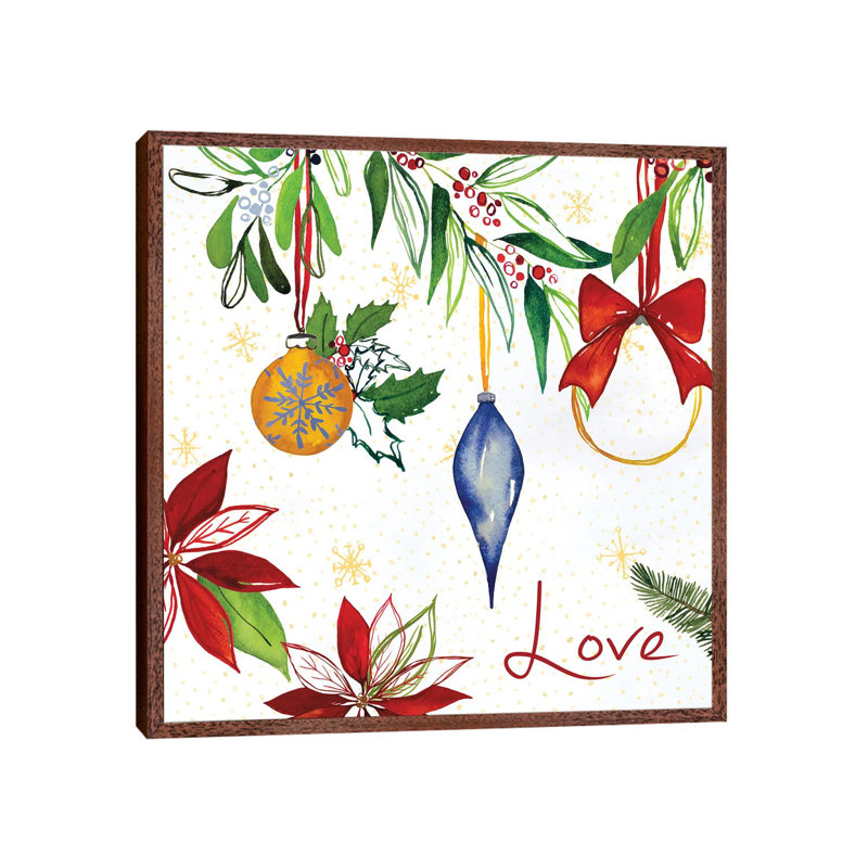 Watercolor Christmas II by Harriet Sussman - Gallery-Wrapped Canvas Giclée on Canvas, 66.04 cm H x 66.04 cm W