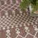 Tonnele Geometric Machine Woven Polypropylene/Polyester Indoor/Outdoor Area Rug in Natural
