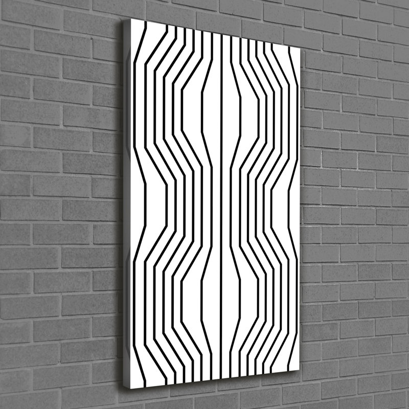 Geometric Lines - Wrapped Canvas Print
