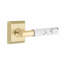 Select Round Privacy (Bed & Bath) Door Lever with Square Rosette-1697236049-1697236061