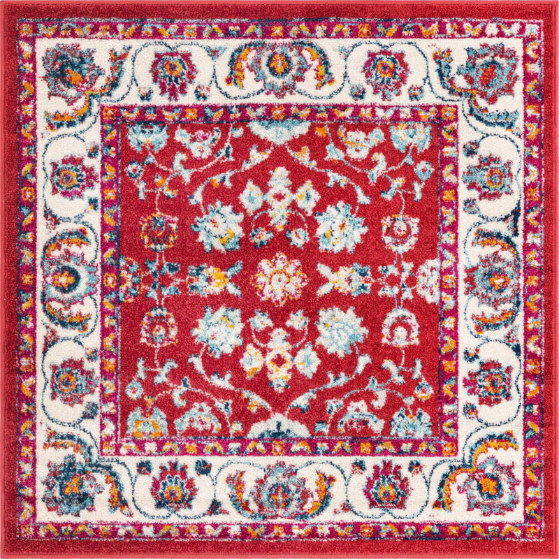 Burgettstown Oriental Indoor Rug, Square 4'