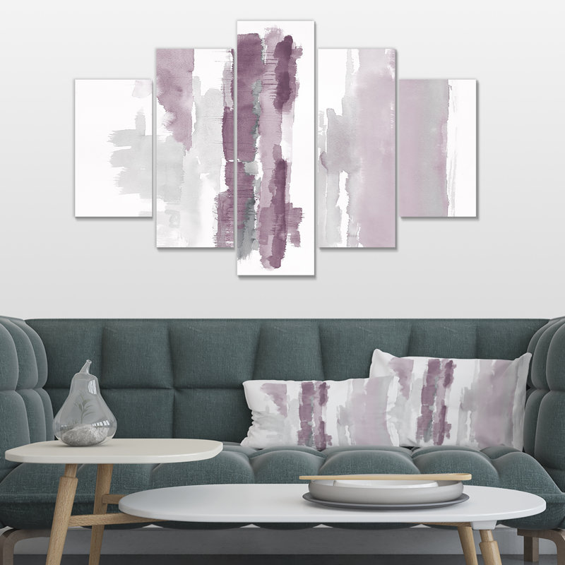 «Purple Amethyst Wetlands», reproduction d'art à multiples images sur toile