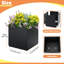 Boîte à fleurs en métal - Jardinière d'extérieur rectangulaire résistante à la rouille pour le jardin, conception moderne et durable, assemblage rapide avec trous de drainage, idéale pour faire pousser des légumes et des fleurs, organisation et rempotage faciles des plantes-1459082351-1462403259