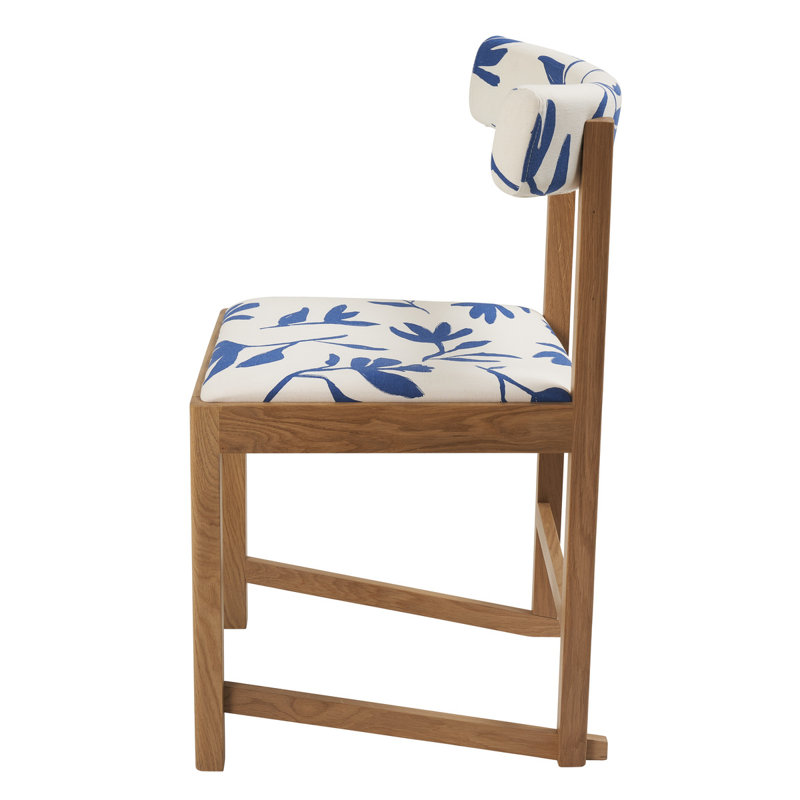 Mokki Dining Chair, Black/White Geometric