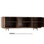 Rectangular TV Stand for TVs up to 75" with Open Shelf-1241524564