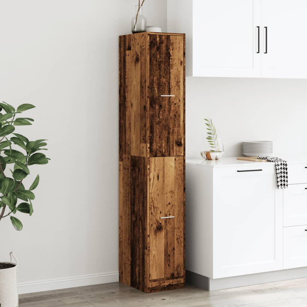 Vidaxl (Old Wood, 30 X 41 X 174.5 Cm) Apothecary Cabinet Storage Cabinet Apothecary Cupboard Engineered Wood - Image 2