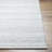 Lavande Striped Wool Area Rug in Ivory/Gray-733387517