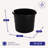 Homz 18 Gal Plastic Utility Storage Bucket Tub w/ Rope Handles, Black-90640308