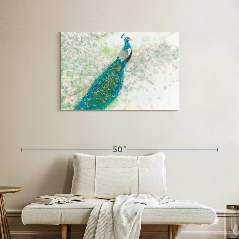 Brampt Spring Peacock I, 24" H x 36" W