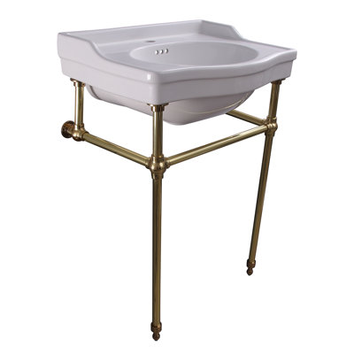 Barclay 19.25'' White Vitreous China Rectangular Bathroom Sink with Overflow
