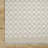 Lavande Checkered Wool Area Rug in Tan/Ivory-2143146945