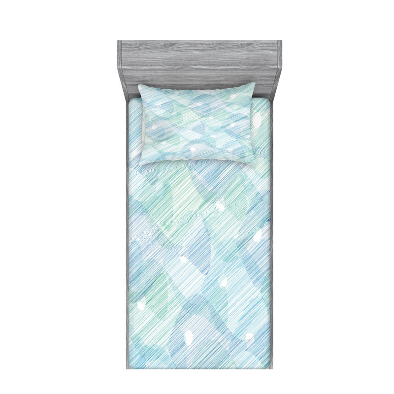 Microfiber Sheet Set, Twin Sheet Set with Fitted Sheet
