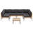 All-Weather 7-Piece Wicker  Modular Patio Conversation Set with Cushions & Coffee Table-1047515041