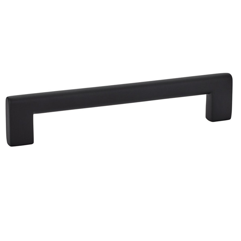 Trail 6" Center to Center Bar Pull, Flat Black, 6"