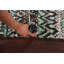 Tapis oriental à motif de chevrons 6 x 9