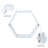 Karmya 3 Piece Hexagon Floating Shelf