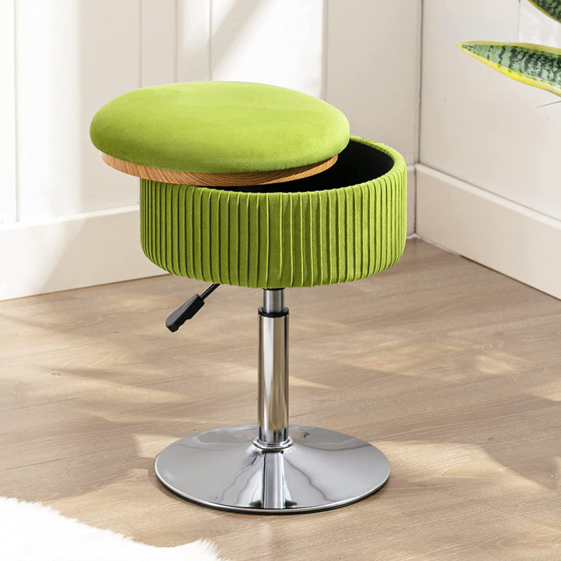 Iron Accent Stool, Green