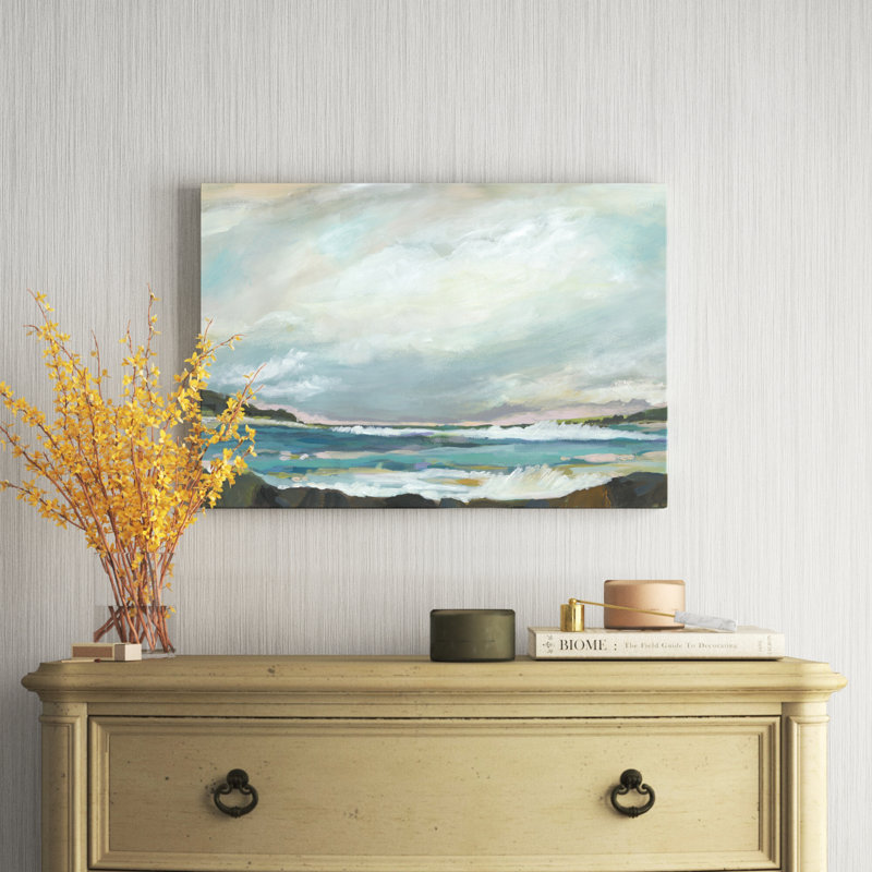 Seaside View III by Karen Fields - Painting, 51cm H x 76cm W, Wrapped Canvas