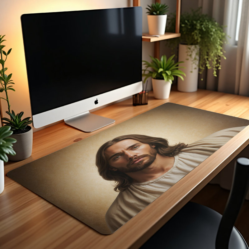 Polyester Desk Pad, 31.5x15.5