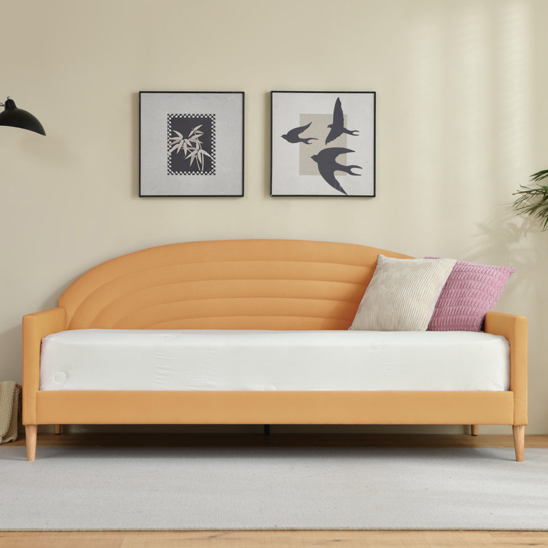 Orrin Upholstered Daybed, Yellow