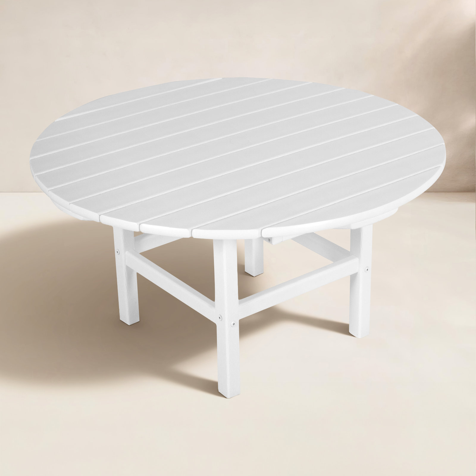 POLYWOOD® Tables 37" Patio Table, White
