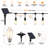 48ft 15-Bulb Solar-Powered Outdoor Standard String Lights Warm White Glow, Shatterproof, Dusk to Dawn On/Off-302995686
