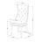 5 Piece Dining Table Set Contains a Rectangle Wooden Table with Butterfly Leaf and 4 Polyester Fabric Upholstered Chairs, Black-123099961-123099960