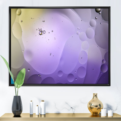 Encre mauve miser sous l'eau II - décoration murale moderne en toile