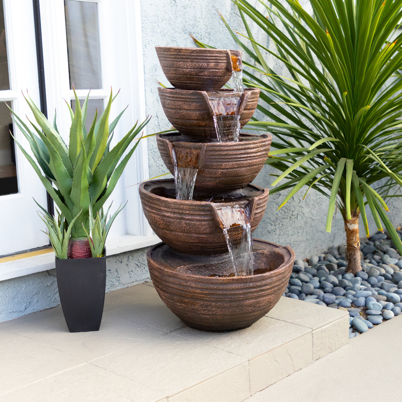 Titan Weather Resistant Cascade Fountain with Lights