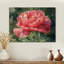 Pivoine d'été en pleine floraison I - impression sur bois de pivoine - sur bois de pin naturel-1785158823