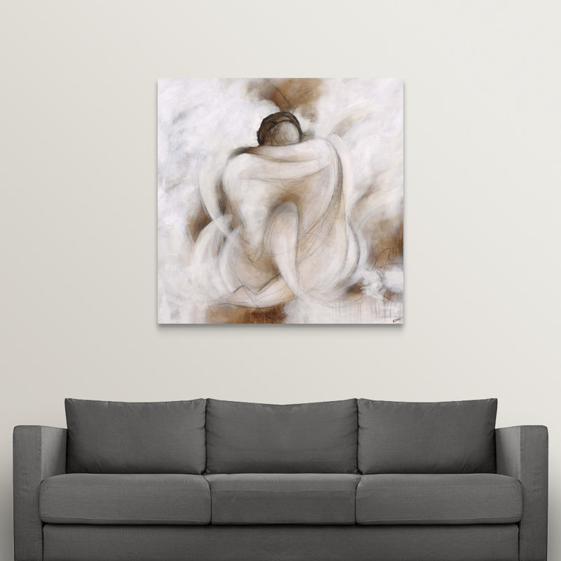 «Mallon Love Embraces» par Rikki Drotar - impression, H 30 po x l 30 po, Toile tendue, Sans cadre