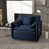 Chenille bleu sélectionné